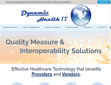 Tablet Screenshot of dynamichealthit.com